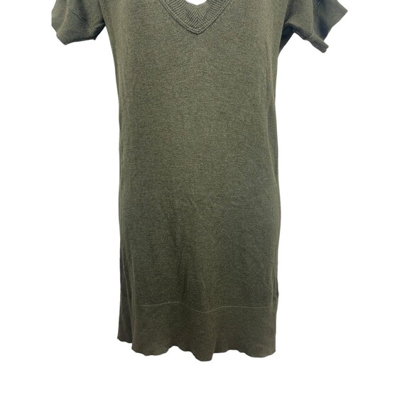 Y2K Abercrombie & Fitch Deep V-neck Short Sleeve Longer Length M Sweater READ - Picture 4 of 11